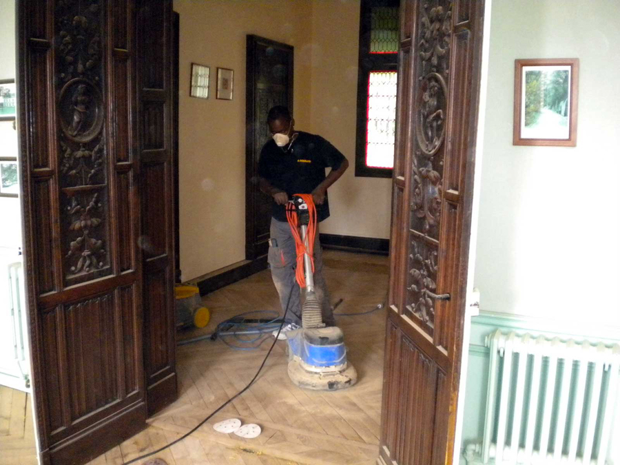 Rénovation de parquet par les experts de la société Goubard